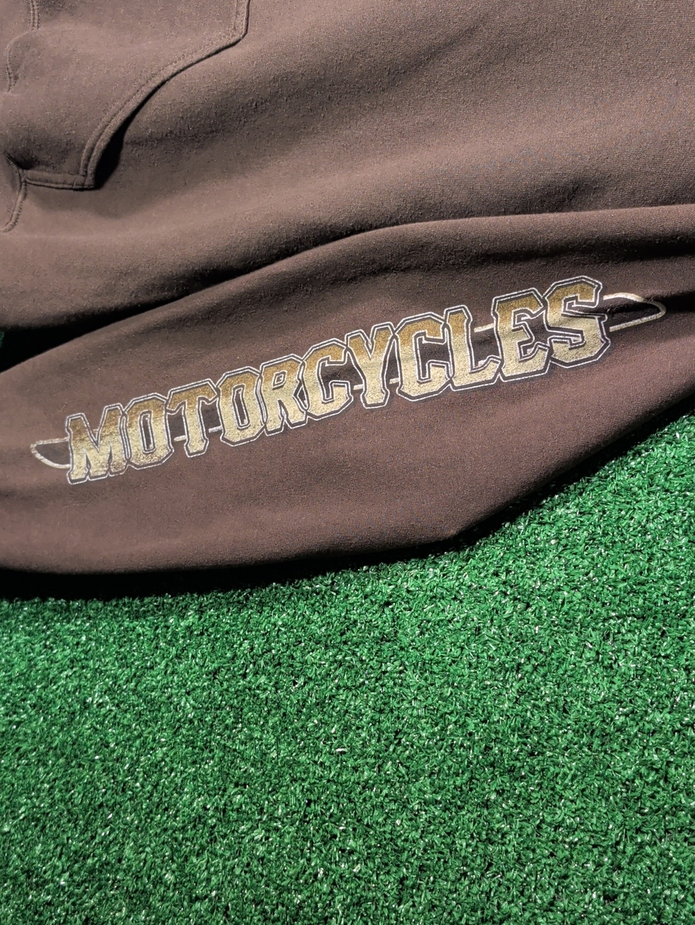 Harley-Davidson Brown Pullover Hoodie Size Large - Picture 3 of 9